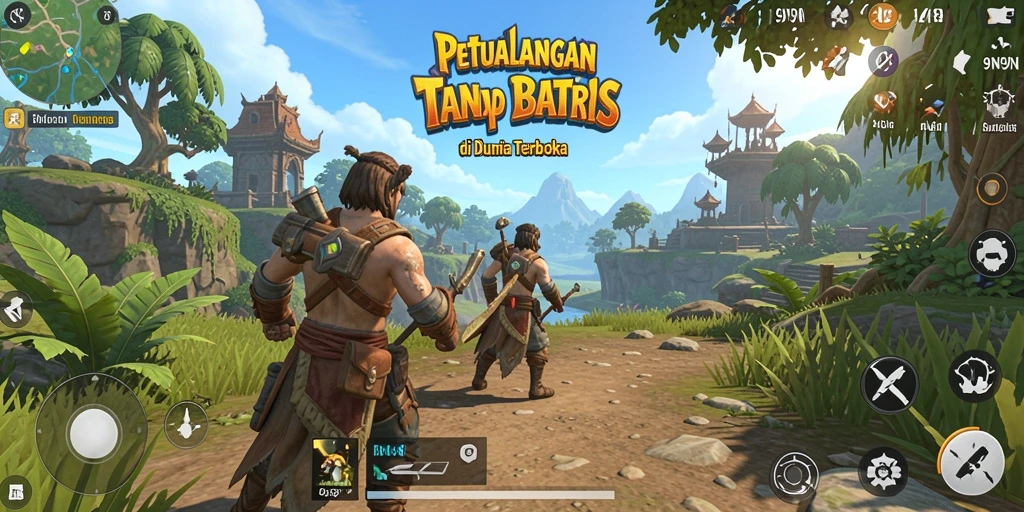 Tangkapan layar gameplay intens di dunia terbuka 9N9N.