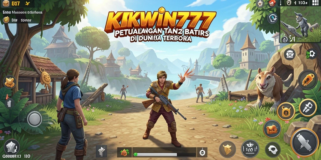 Screenshot gameplay KKWIN777 yang menunjukkan petualangan di dunia terbuka.