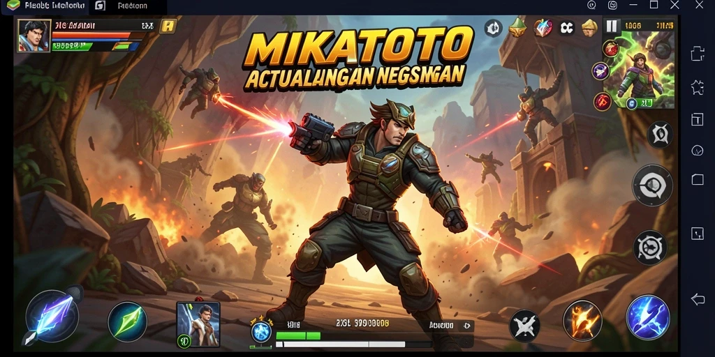 Tampilan mendebarkan dari gameplay MIKATOTO yang penuh aksi.
