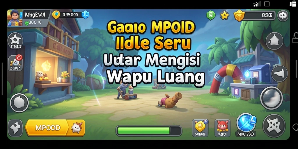 Screenshot tampilan gameplay MPOID yang menampilkan aksi Idle yang seru.