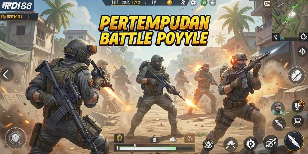 Tampilan menarik dari gameplay RDI88 dalam pertempuran Battle Royale.