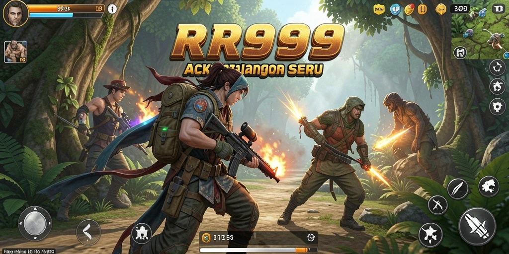 Screenshot menunjukkan aksi mendebarkan dalam gameplay TPS RR999.