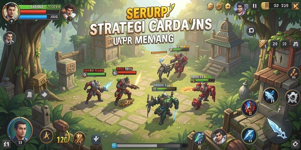 Screenshot utama SERURP menampilkan gameplay strategi yang mendebarkan.