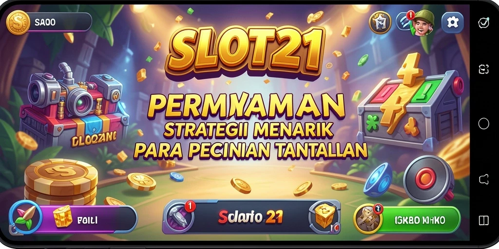 Tampilan gameplay menegangkan dari SLOT21 dengan strategi yang menarik.