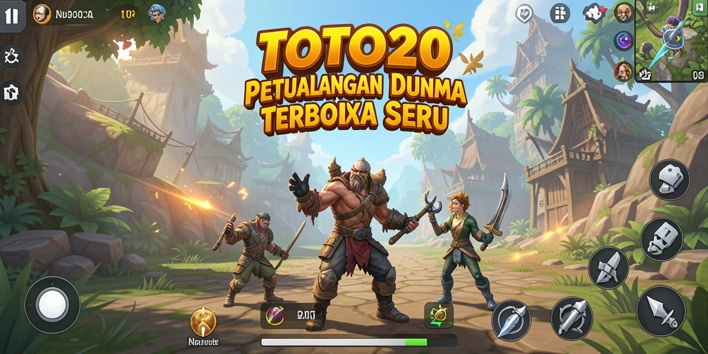 Gameplay Open World yang menakjubkan di TOTO20, penuh petualangan dan eksplorasi.