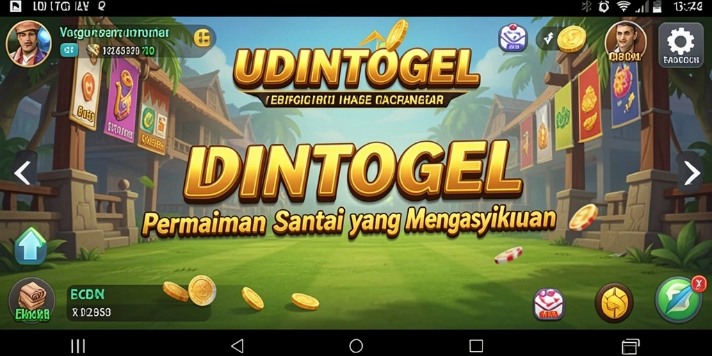 Tampilan gameplay menyenangkan dalam UDINTOGEL dengan grafis cerah.
