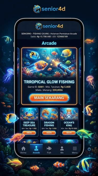 Tampilan utama aplikasi senior4d dengan berbagai pilihan APK.